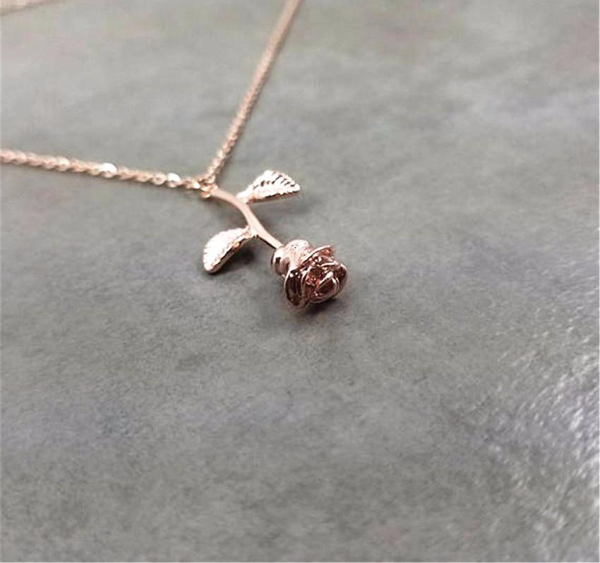 Rose Flower Charming Necklace
