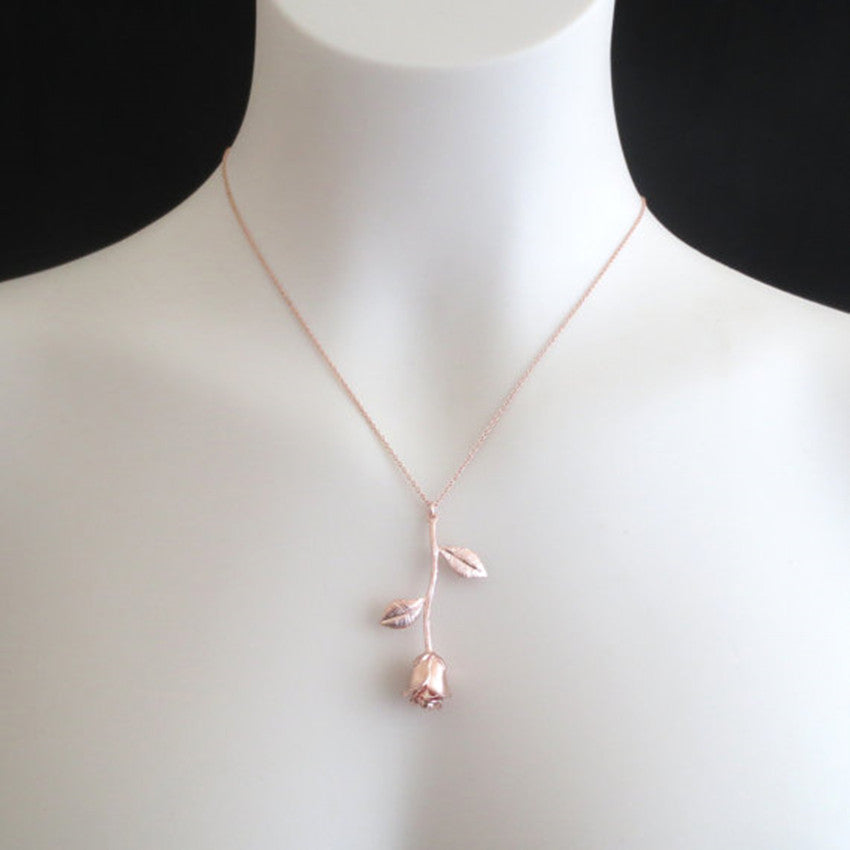 Rose Flower Charming Necklace
