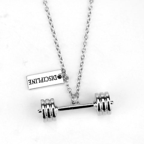 Fitness Gym Statement Necklace