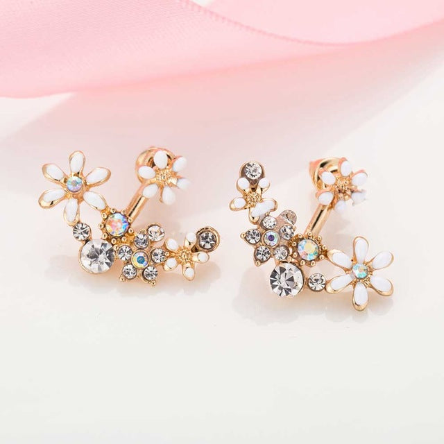Fashion Daisy Pearl Earrings